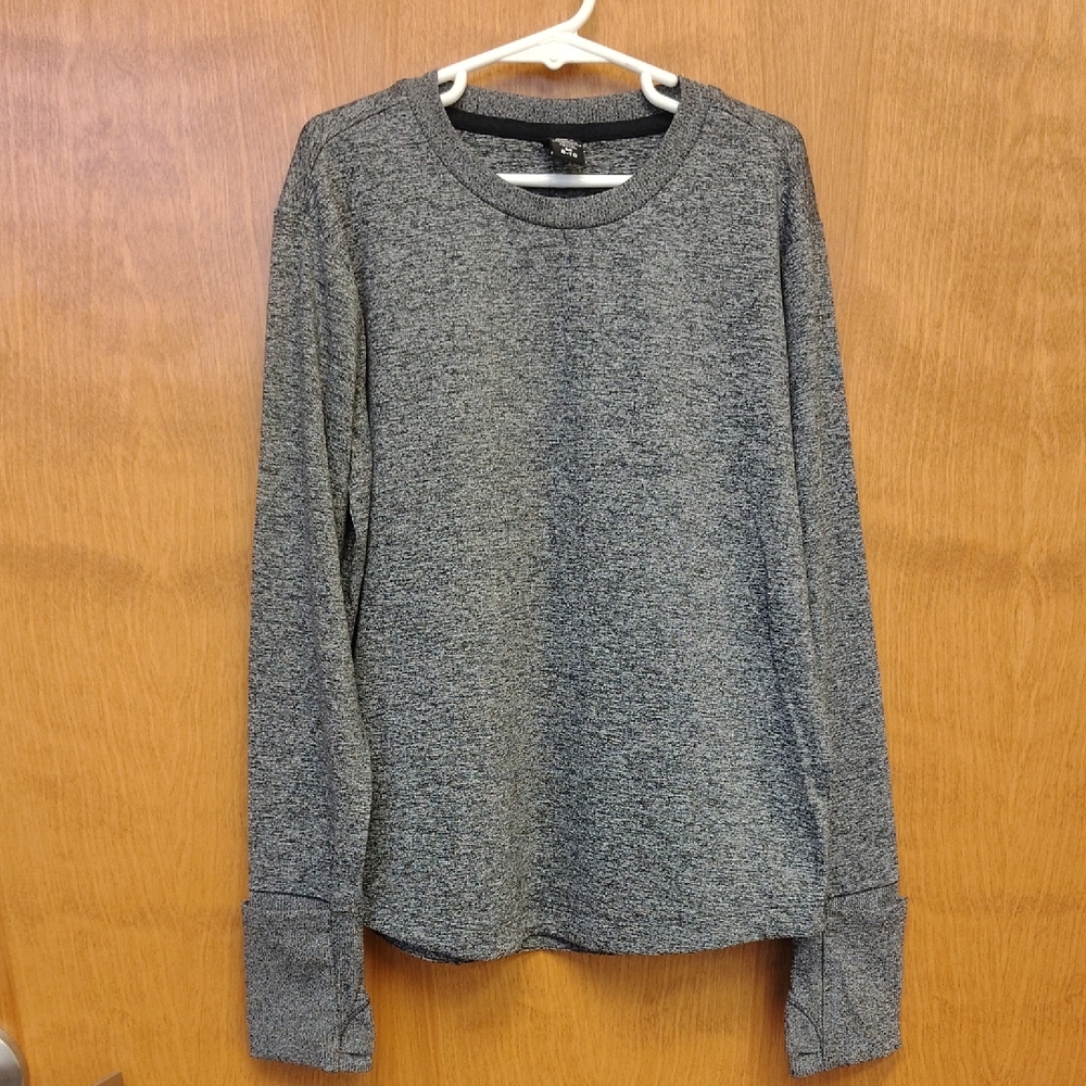 Athleta Girl Heathered Gray Long Sleeve Active Top
